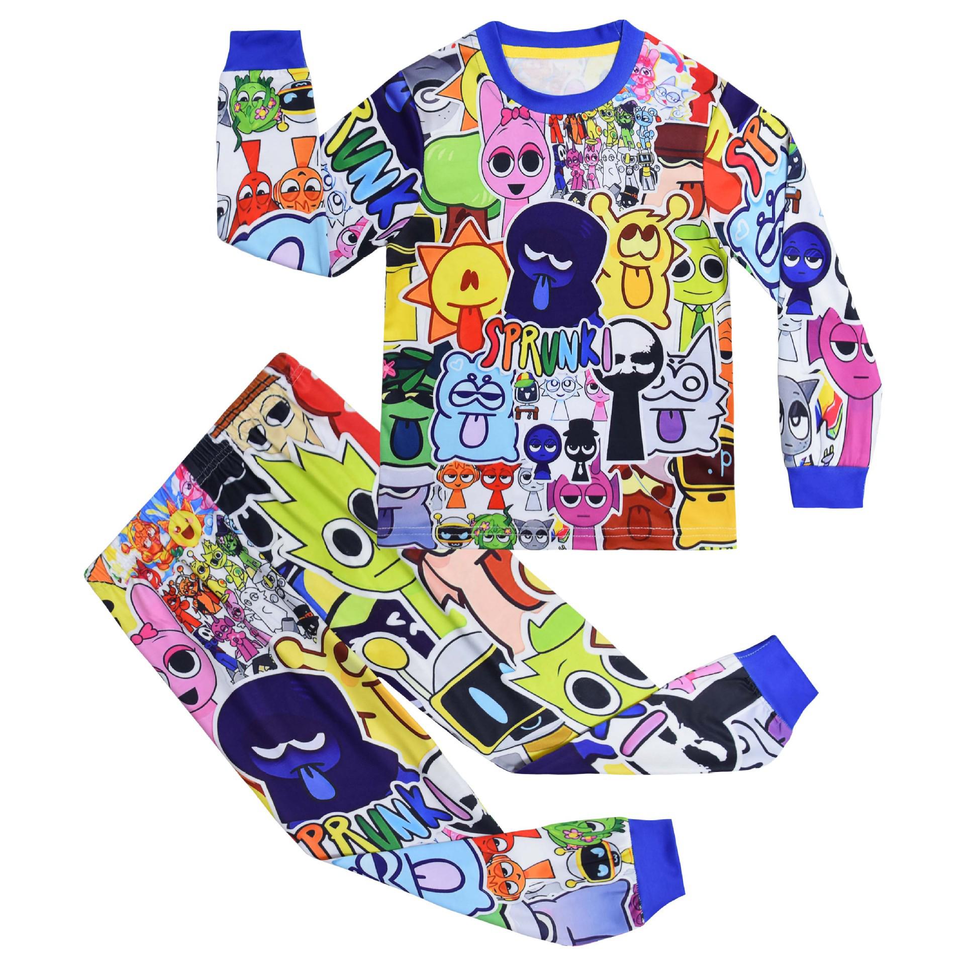 

In-Stock Rhythm Box Sprunki Long-Sleeve Top & Pants Set for Kids Size 140