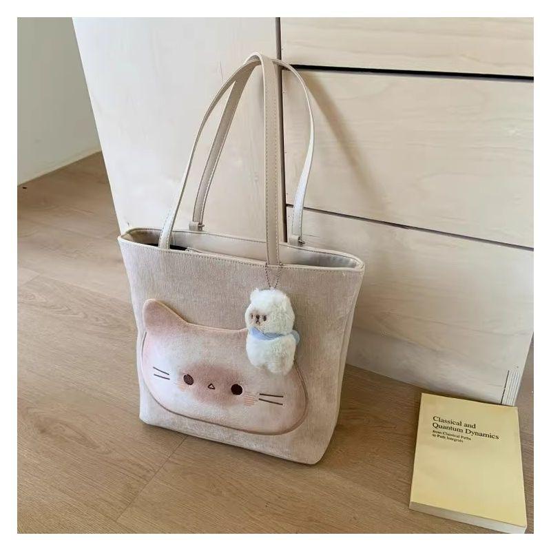 Three-purpose Bag, Backpack, Cat Tote Bag, Student Portable Leisure Women's Bag, Shoulder Bag, Large-capacity Commuter Mori Tide