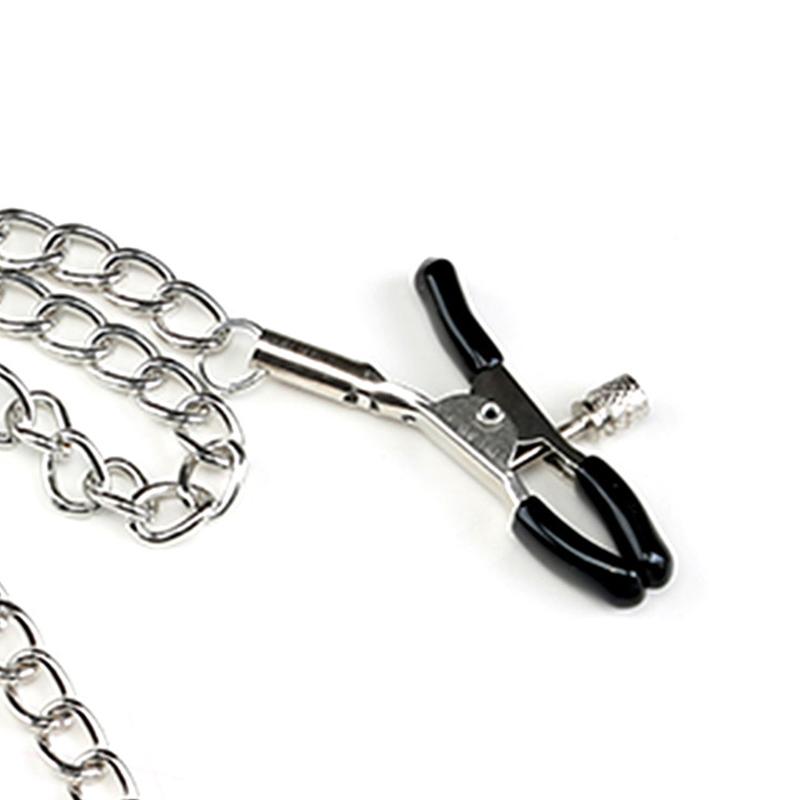Adjustable Three-Chain Nipple Clamp Adult Sex Toy for Women And Couples with Bells Breast Clip for Enhanced Sensation