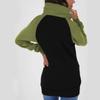 Women's Casual Loose Color Fleece Sweatshirt Top Jacket