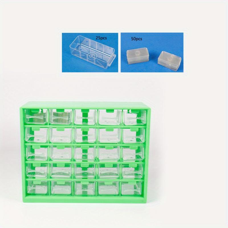 30*13*24cm1pc 25 Grids Drawer Parts Transparent Sorting Storage Box, Screw Classification Component box,Electronic Components Storage ToolBox.