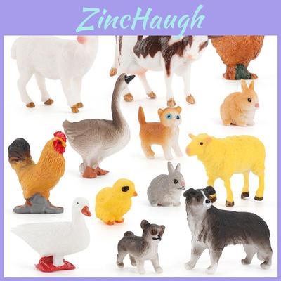 Farm Animal Sheep And Rabbits Pvc Model Set With Realistic Detailing For Educational Displays And Decor