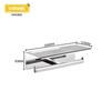 304 Stainless Steel Wall Mounted Toilet Paper Holder Matte Black Paper Towel Phone Holder Storage Rack Bathroom Accessories