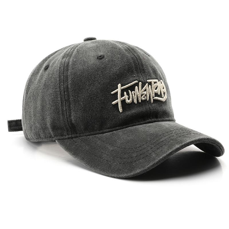 Women's Washed Letter Embroidered Baseball Cap Outdoor Men's Sun Protection Sun Hat Baseball Cap