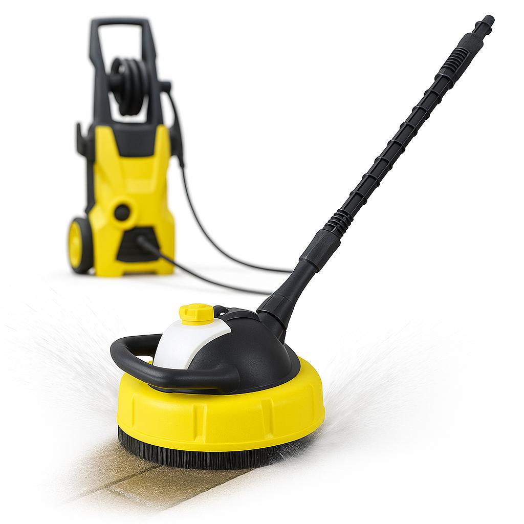 Rosfix PowerBrush Turbo 28cm – Szczotka T-Racer Do Myjek | Z Pojemnikiem Na Detergent | Kompatybilna Z Karcher K1–K7, Lavor, Parkside