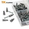 120Pcs Liga de Zinco Placa de Gesso Drywall Âncora Oca Parede Autoperfurante Plugue de Parede com Parafuso de Rosca Parafuso de Drywall