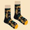 1 Pair/4 Pairs of Women's Leopard Print Mid-calf Socks, Fashionable Autumn, Winter, and Spring Style, Versatile Long Socks