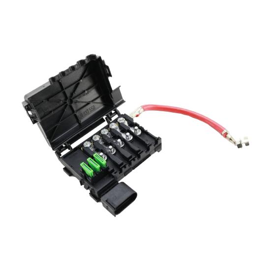 

Fuse Holder Moisture-proof ABS Fuse Box Battery Terminal 1J0937550A for VW Bora Golf Beetle чорний