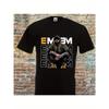 Męski T-shirt Hip Hop z Nadrukiem Eminem - Bawełniany, z Krótkim Rękawem, z Okrągłym Dekoltem, Casualowa Koszulka na Koncerty, Festiwale i do Codziennego Noszenia
