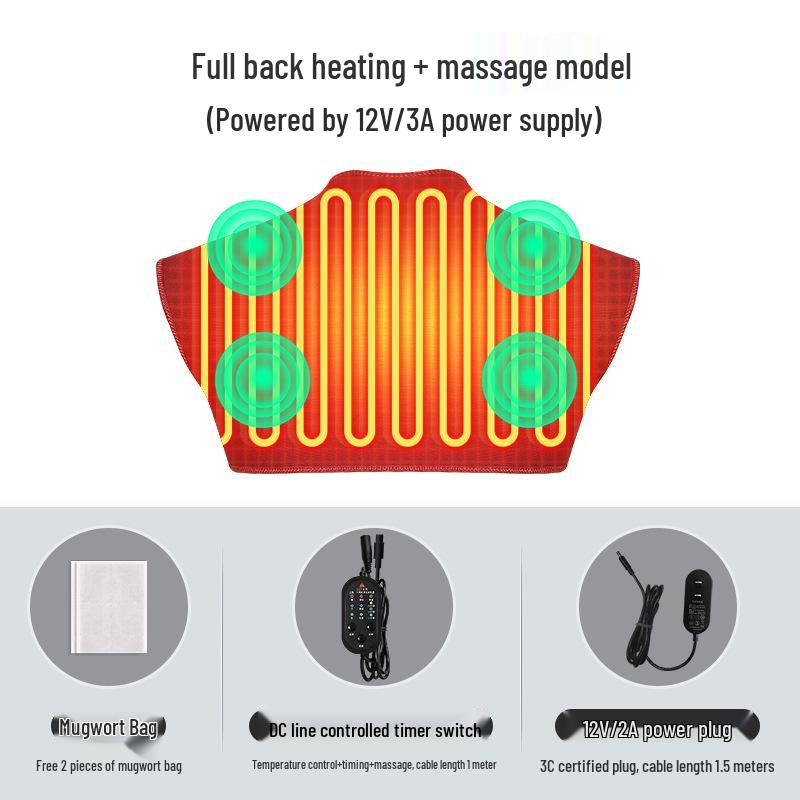 Rechargeable Electric Shoulder Heating Pad for Cervical Relief & Physiotherapy Shawl