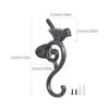 Pack of 2 Elegant Iron Bird Shaped Wall Hooks for Hanging Clothes Hats and Bags Decorative Hangers