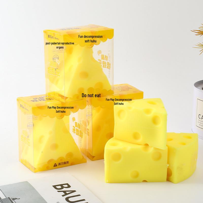 Mini Cute Cheese Simulation Stress Relief Squeeze Toy