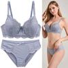 Conjunto de Sujetador Sexy Europeo y Americano con Bordado de Encaje Lencería de Moda Bragas Cómodas y Amigables con la Piel