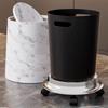 Large Capacity Trash Can Luxury Removable Litter Bins Living Room Rotating Wastebasket Food Recycle Dustbin Cleaning Supplies