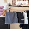 Lace Patchwork Polka Dot High Waist A-Line Skirt - Spring/Summer Anti-Exposure Slimming Hip-Hugging Style for Women