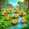 10-30pcs Mini Capybara Figurine DIY Landscape Home Decor Ornament Dollhouse Miniature Fairy Garden Decoration Accessory Modern