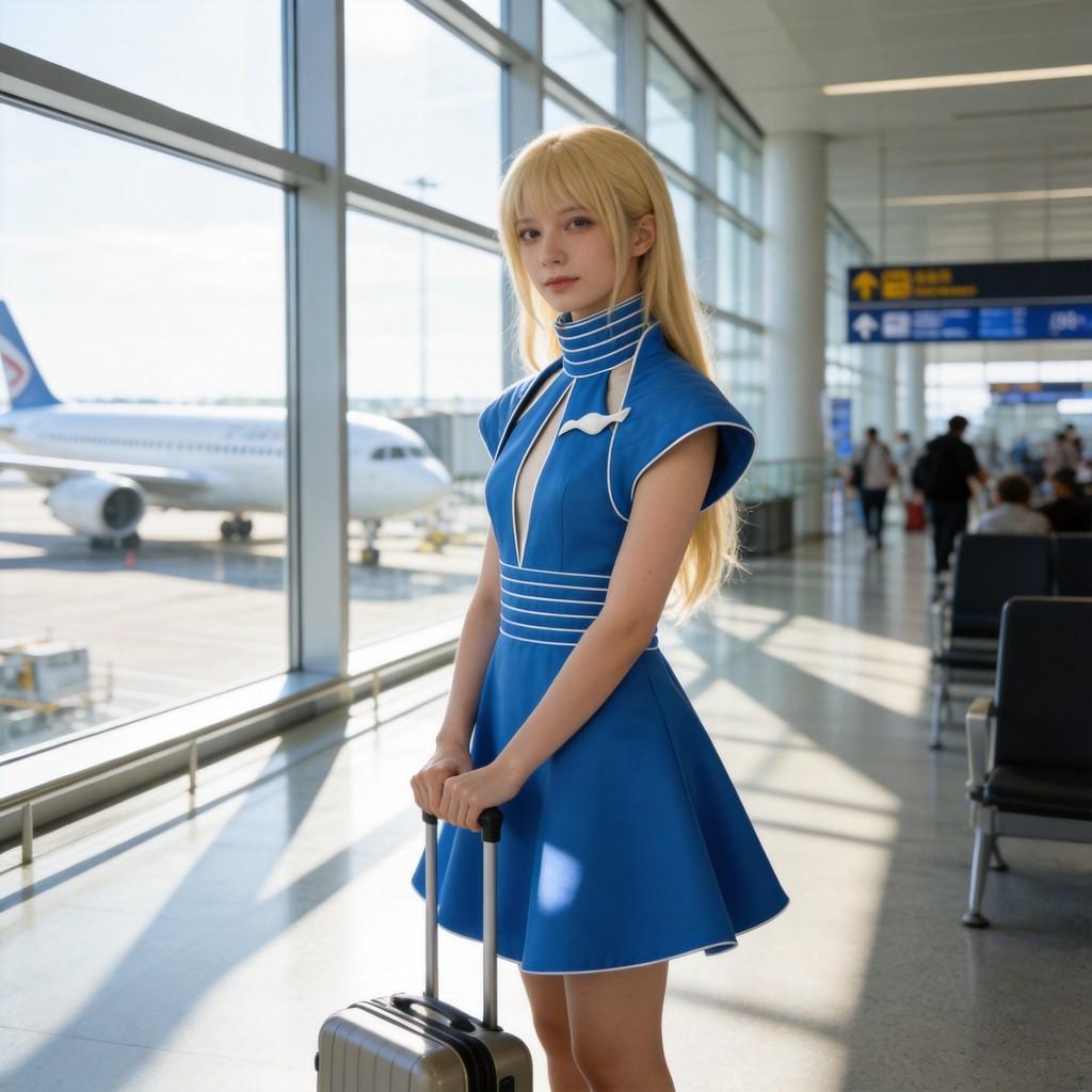 Britney Spears Cosplay Costume Starlet Flight Attendant Uniform For Halloween Party