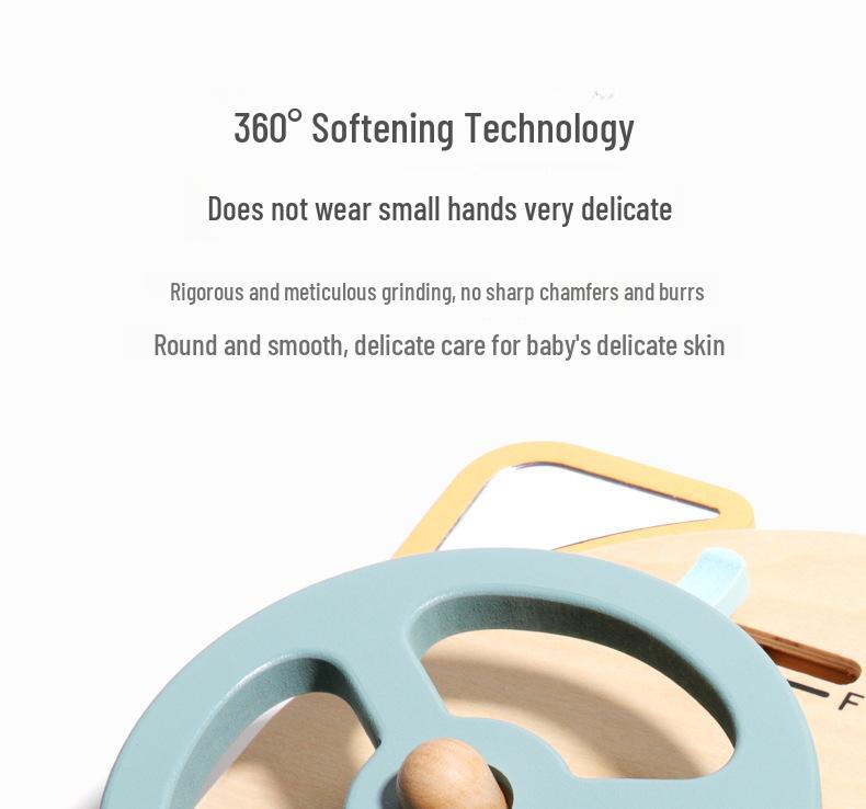 Montessori Educational Busy Board: Kids' Simulated Steering Wheel for Early Learning and Play