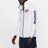 Nike Captain America FIBA World Cup Basketball Hoodie Jacket Men Hoodie White AT4879-100