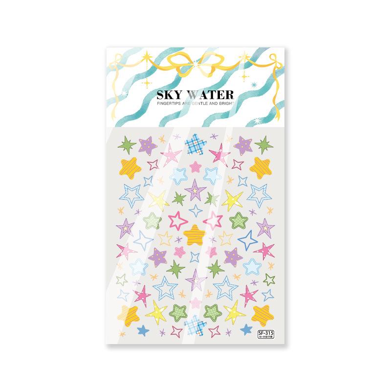 

Sky Dopamine Star Nail Stickers: Y2K Sweet Spicy Girl DIY Thin & Tough Design