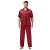 Large Men's Short Sleeved Shorts Satin Summer Casual Home Wear Pajama Set