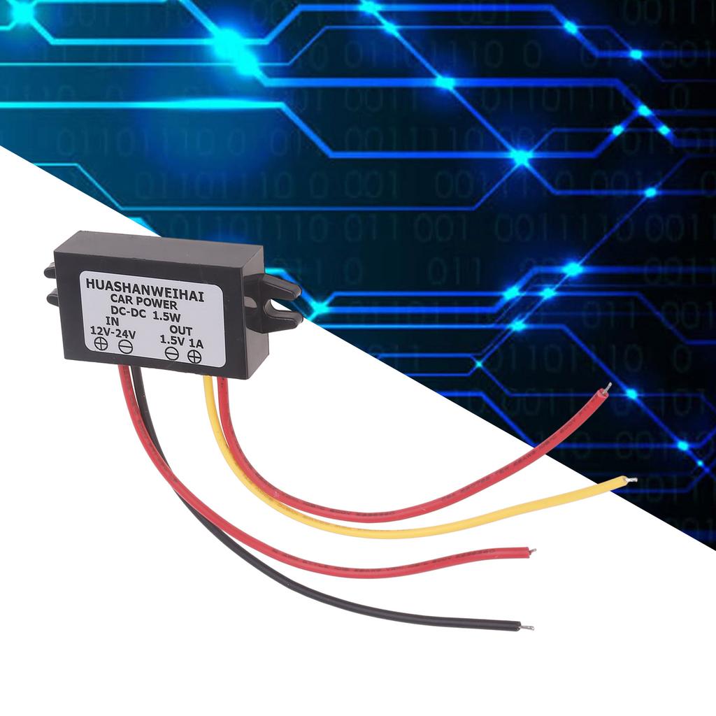 Wasserdichtes 12~24V auf 1,5V 1A Abwärtsspannungsreglermodul für 1,5V Elektronik, für Uhren und Thermometer