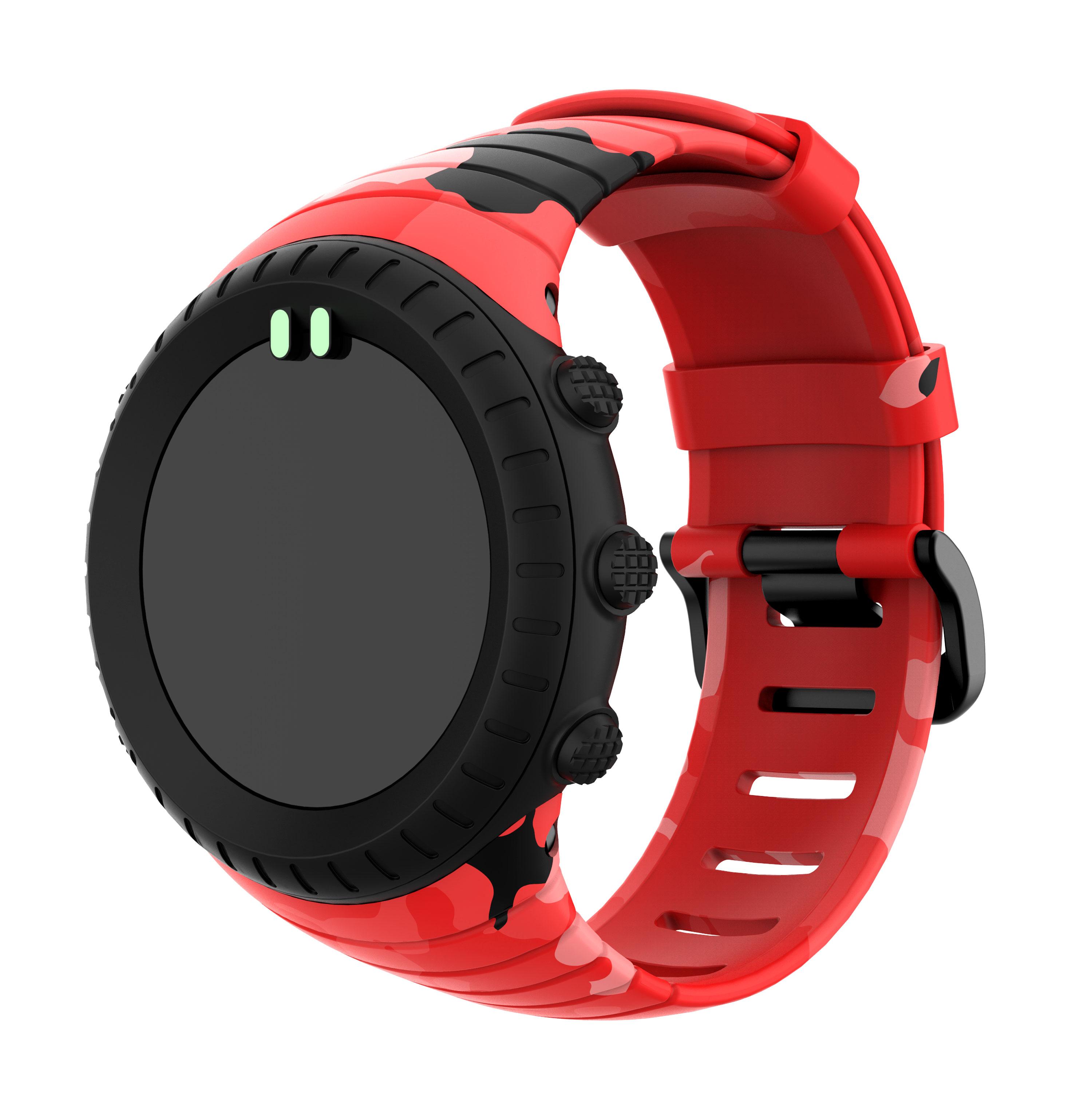 

Camouflage Silicone Smart Watch Band for Suunto Core Green
