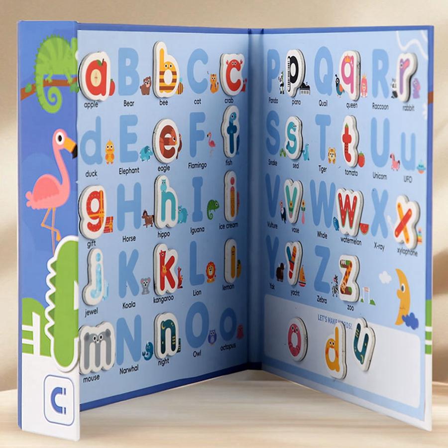 

1PCS Spelling Game for Children with 26 English Letters Spelling Exercises, Early Education Cognitive Puzzle Toys светло-зеленый