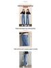 Plus Size Women's High Waist Denim Pants - Loose Fit, Wide-Leg, and Slimming for Autumn (Fits Up To 200 Jin)