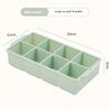 4/6/8 Grid Ice Cube Tray Silicone Ice Cube Moulds  Pot Base Packaging Box With/Without Lids Reusable Square Ice Cube Mould