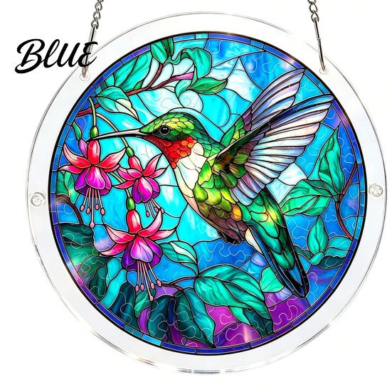 Dekorativer Sonnenfänger Geschenk Acryl Puzzlespiel Sonnenfänger Fensteraufhängung Set Buntglasstil DIY Handgemachte Dekoration Puzzles Haus Garten