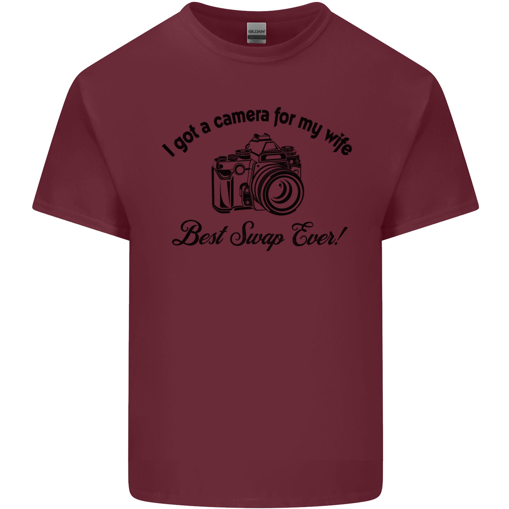 Camera for My Wife Photographer Photography Unisexs Light Cotton TShirt S