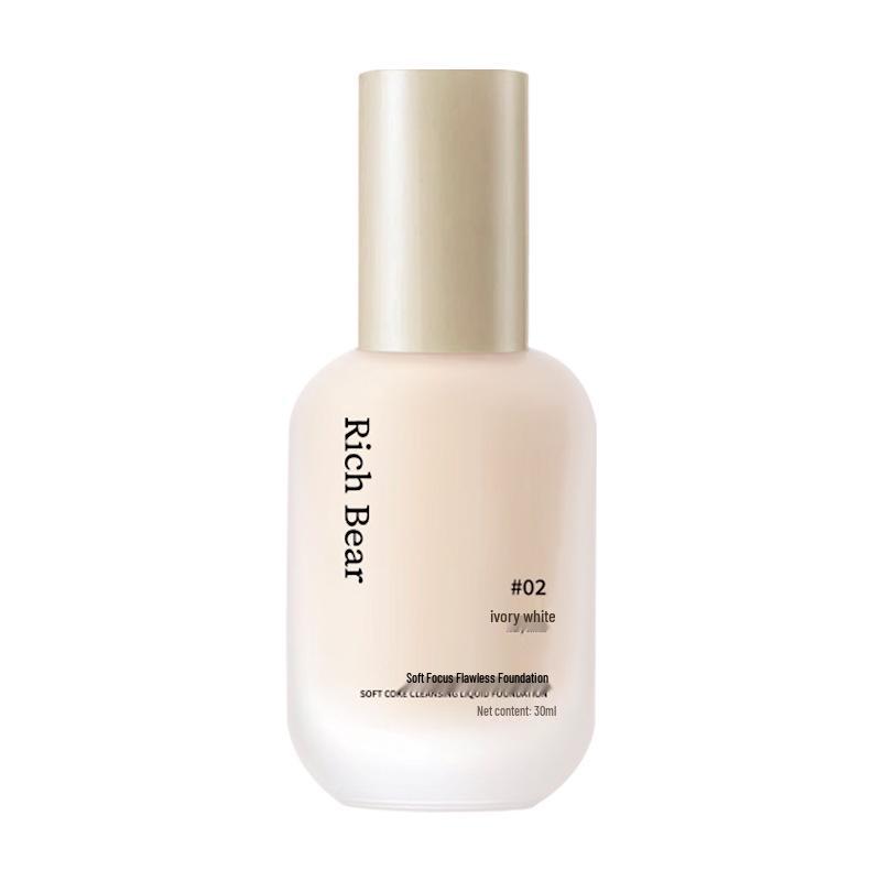 RichBear Soft Focus Long-Lasting Primer & Ultra-Thin Concealer - Non-Cakey, Non-Transferring, Skin Brightening.