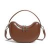 Special offer semi-round saddle bag, high-end diamond-pattern underarm bag, 2025  model genuine leather shoulder and crossbody bag for women