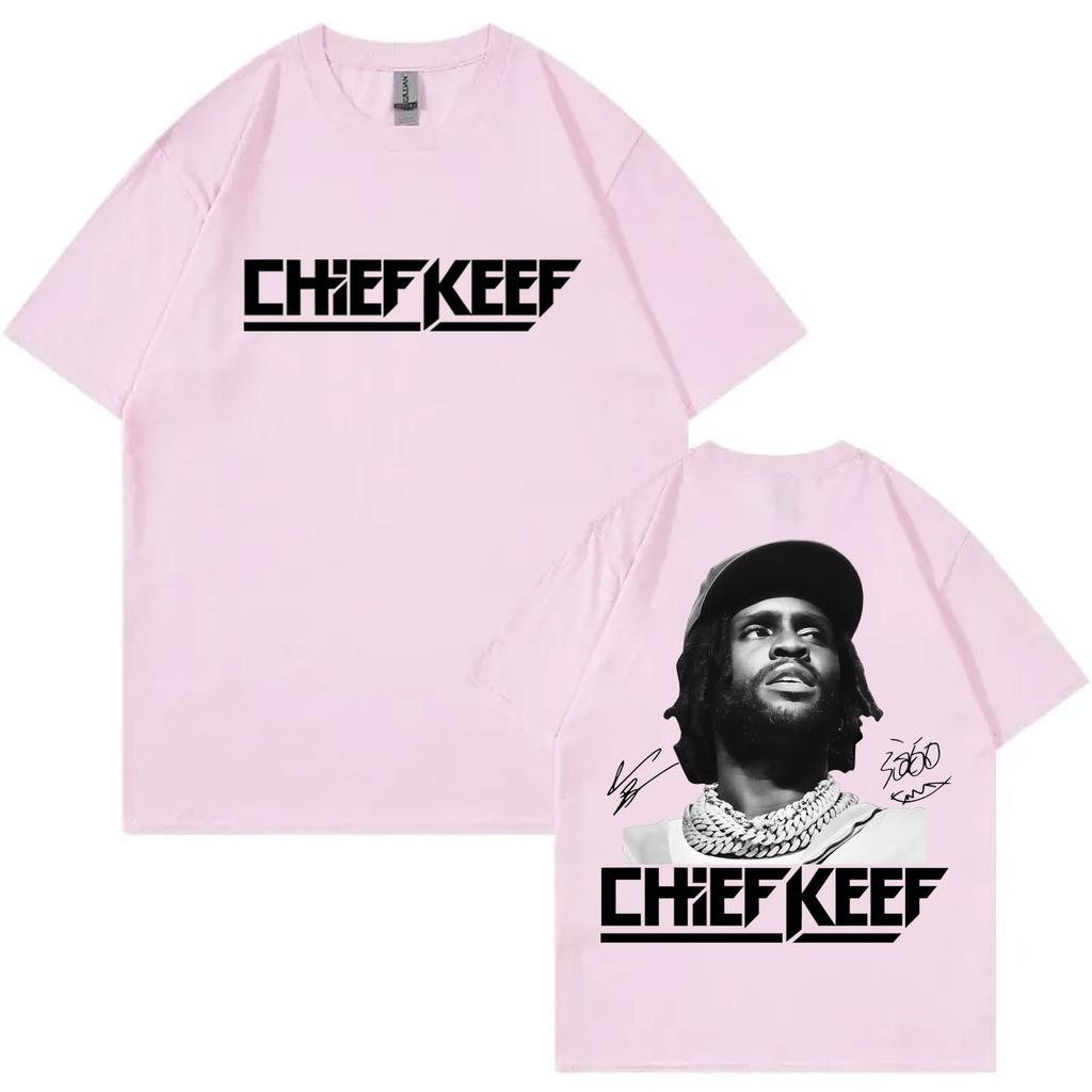 Rapper Chief Keef Graphic T ShirtsUnisex Hip Hop Vintage T-shirt High Quality 100%cotton Short Sleeve T-shirts Streetwear