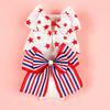 Patriotic Double-Layer Bow Hair Clip American Flag Patriotic Bows Independence Day Holiday Hair Accessory