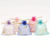 100Pcs Stars & Moon Design Organza Sheer Gauze Element Jewelry Bags Tulle Fabric Wedding Gift Bags Sachet OrganzaGift Bag