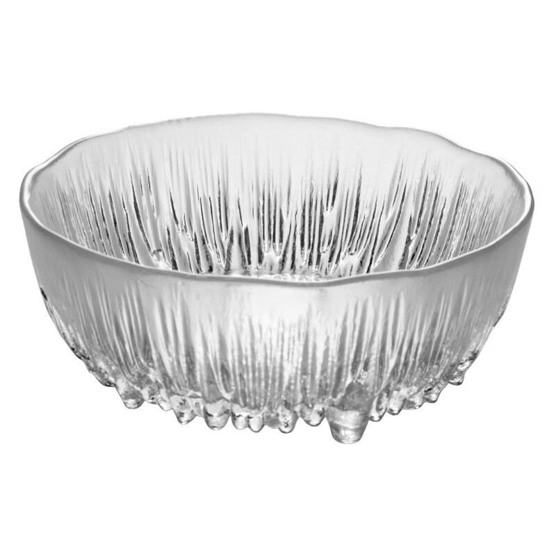 Glacier Pattern Glass Serving Bowl Set