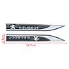Decorative Blade Car Body Side Standard Metal Car Sticker For Peugeot 308 408B 508 RCZ 208 3008 2008 206 207 5008 Car Accessories