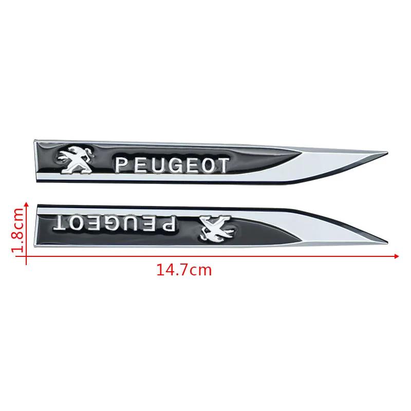 Decorative Blade Car Body Side Standard Metal Car Sticker For Peugeot 308 408B 508 RCZ 208 3008 2008 206 207 5008 Car Accessories