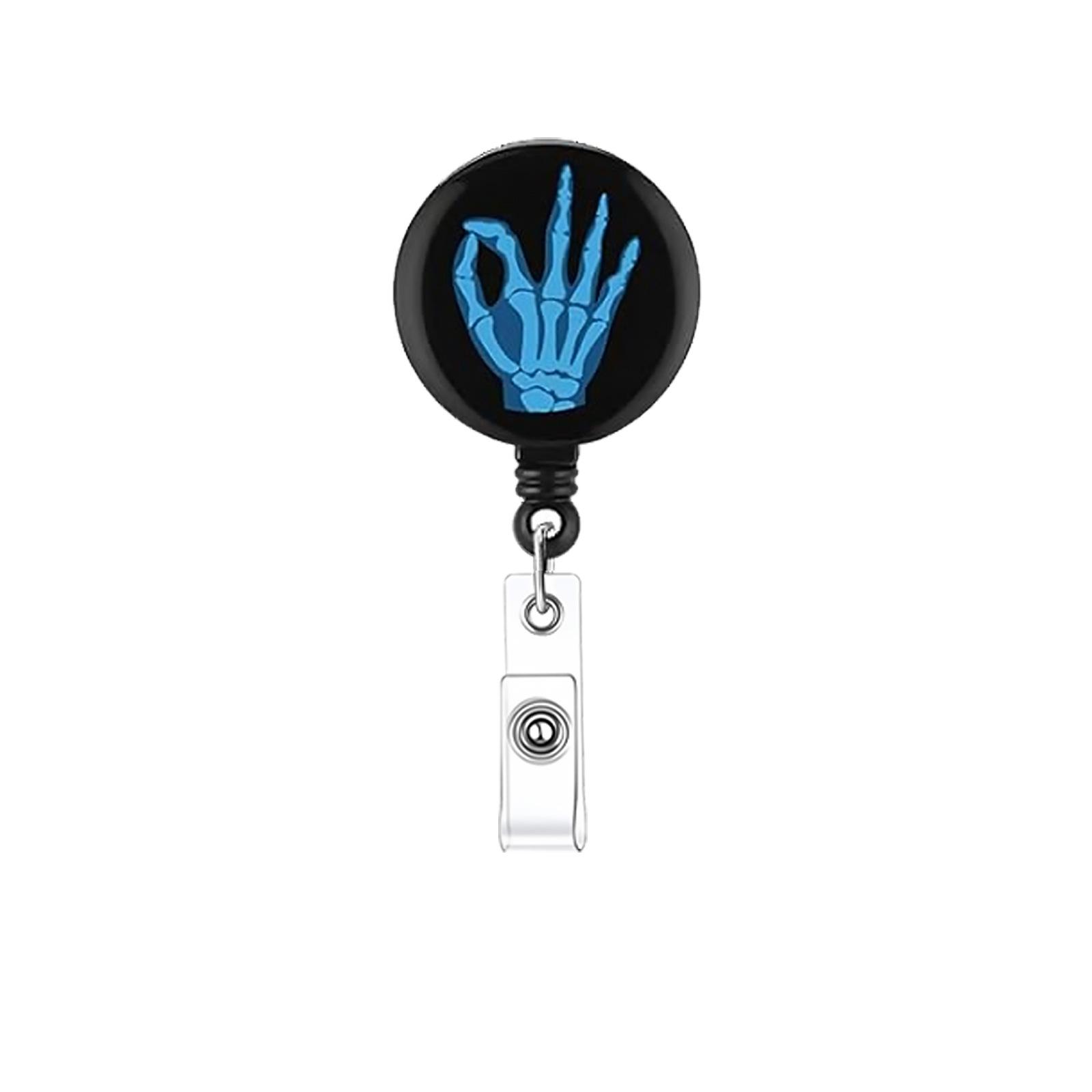 

X-Ray Badge Reel Skeleton Retractable Id Badge Holder Medical Badge Reel For Nurse, Doctor, Student, Teachers Id Cards Tag Gifts