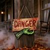 Unique Halloween Home Decorations Decoration Hanging Sign, Festive Party Wooden Decorative Plaque, Easy for Hang Decor Indoor Outdoor Garden