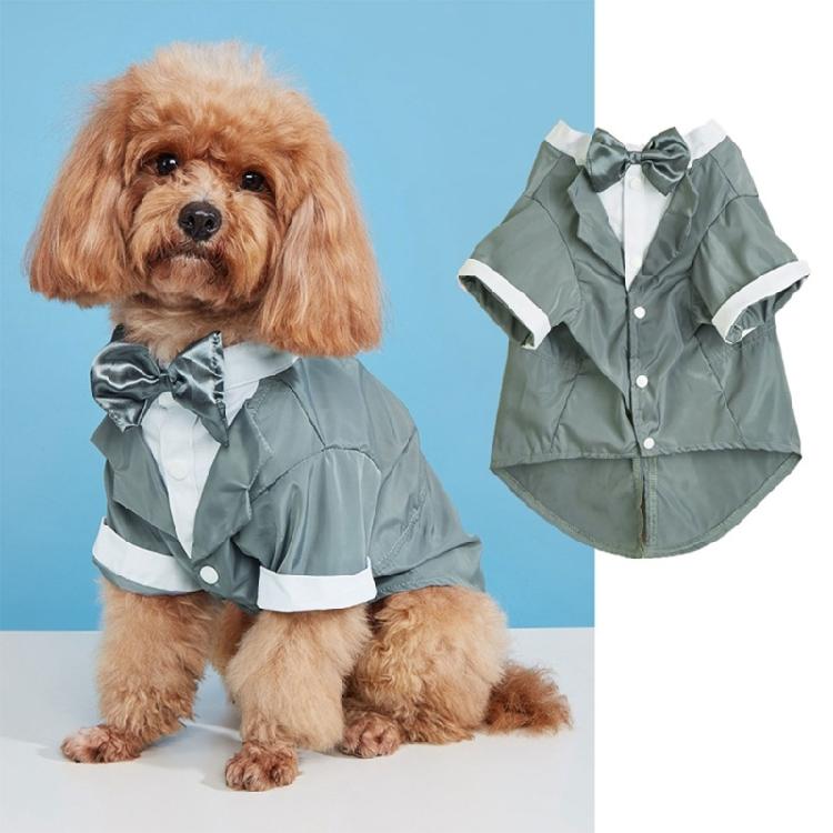 Wedding Party Pet Shirt Black Jumpsuit with Tuxedo Shape Adjustable Cats Neckwear Puppy Jumpsuit Cats Accessories