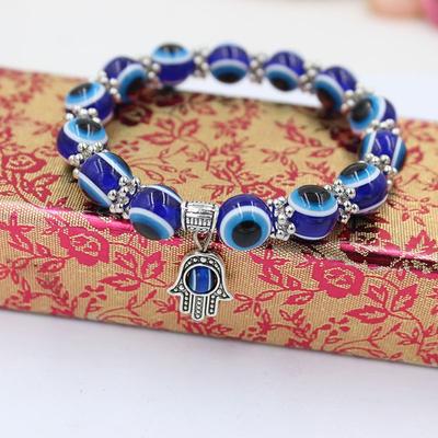 Madinga 1vnt Unisex rankų darbo apyrankė Evil Eye Bead apyrankė elastinga juosta