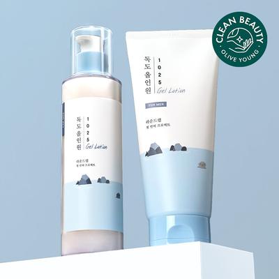 Para homens 1025 Dokdo All In One Gel Lotion 200mL Conjunto duplo