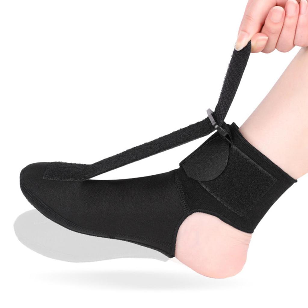Adjustable Plantar Fasciitis Night Foot Splint Drop Orthotic Brace Elastic Dorsal Night Splint Foot Rehabilitation Stretch Strap