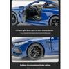 Model samochodu ze stopu BMW M8 w skali 1/32, Dźwięk i światło, Akcja sprężynowa, Zabawka do pokoju zabaw dla dzieci i przedmiot kolekcjonerski