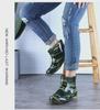 Men's Camouflage Waterproof Rain Boots with Velvet Lining - High/Mid/Short-Top Rubber Shoes for Construction, Kitchen, and Fishing