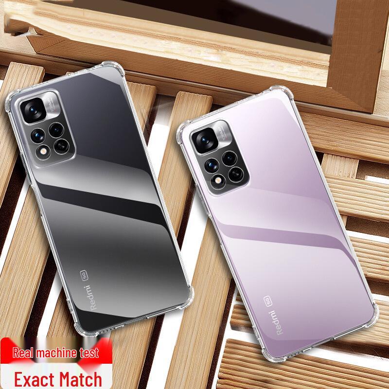 Compatible Redmi Note Phone Case Airbag Transparent (Note 15/14/13/12/11/10/9/8/7/6/Pro/+)