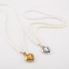 Women European Simple Creative Pearl Sweater Necklace Fashion Popular Heart Shape Multi-Layer Layered Necklace For Women